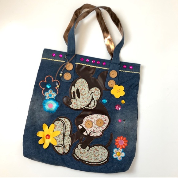 Disney Handbags - Disney | Mickey Mouse embellished shoulder bag